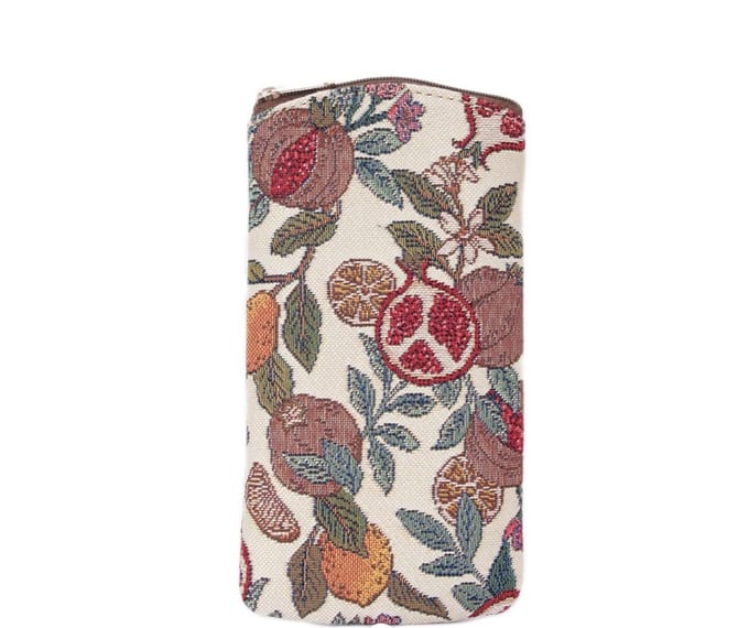 Brillenetui - Brillenhouder - Rits - Pomegranate and Lemon