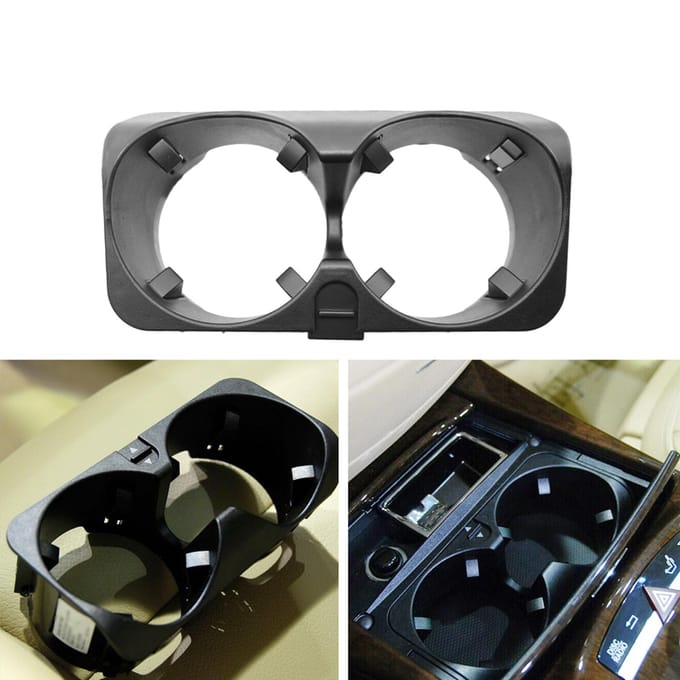 Porte-gobelets de console centrale de remplacement pour Mercedes Benz Classe S W221 Facelift (2009 06 ) noir