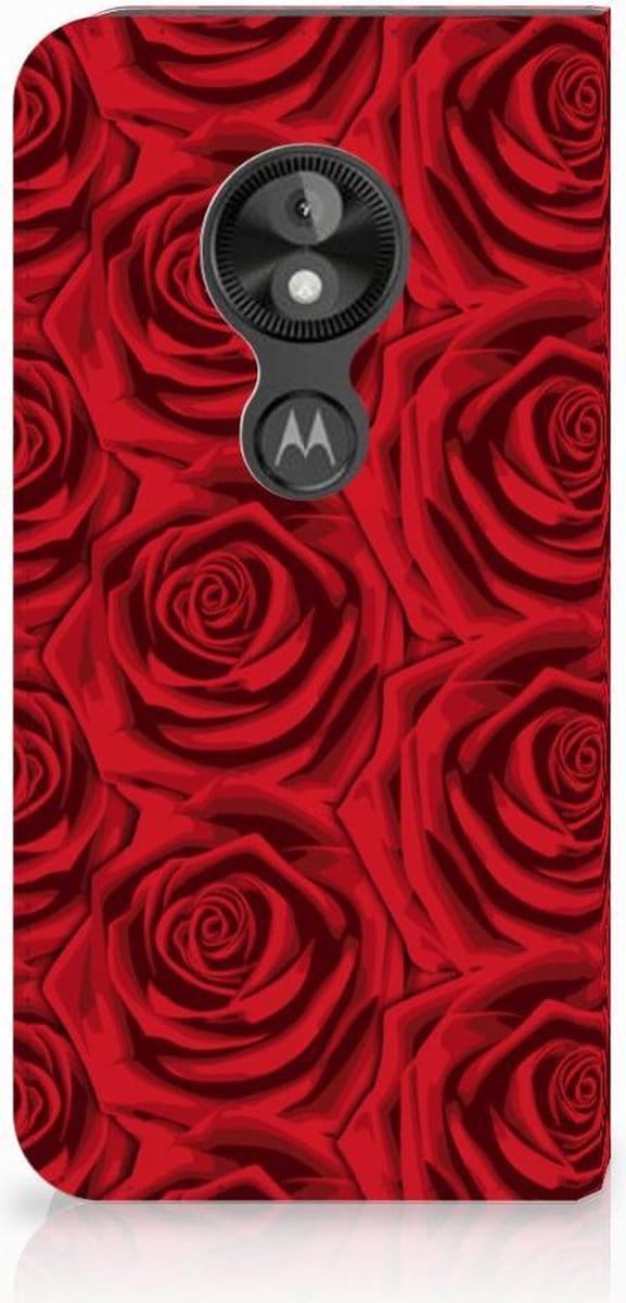 Motorola Moto E5 Play Smart Cover Red Roses