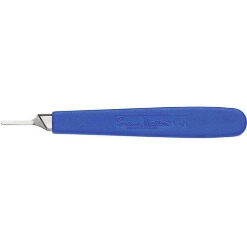 Mesgreep 130 mm Nikkel, Kunststof Blauw 1 stuk(s)