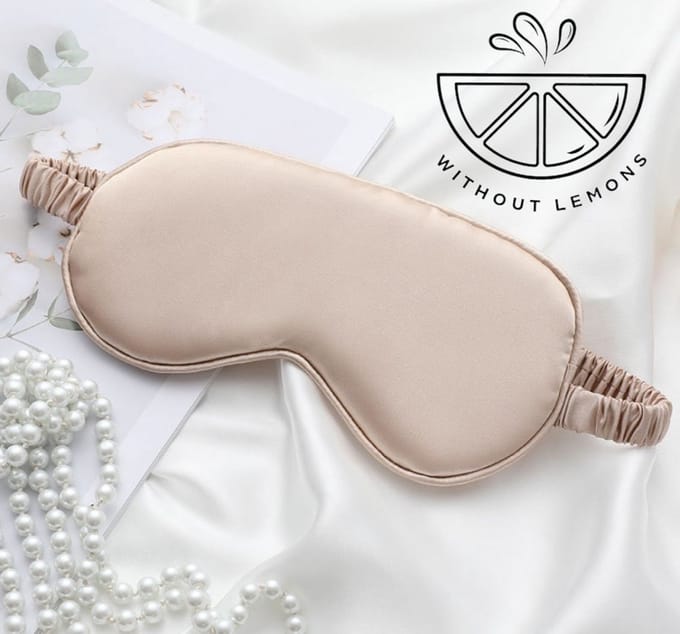 Without Lemon - Slaapmasker - Oogmasker - Zacht - Elegant - Creme