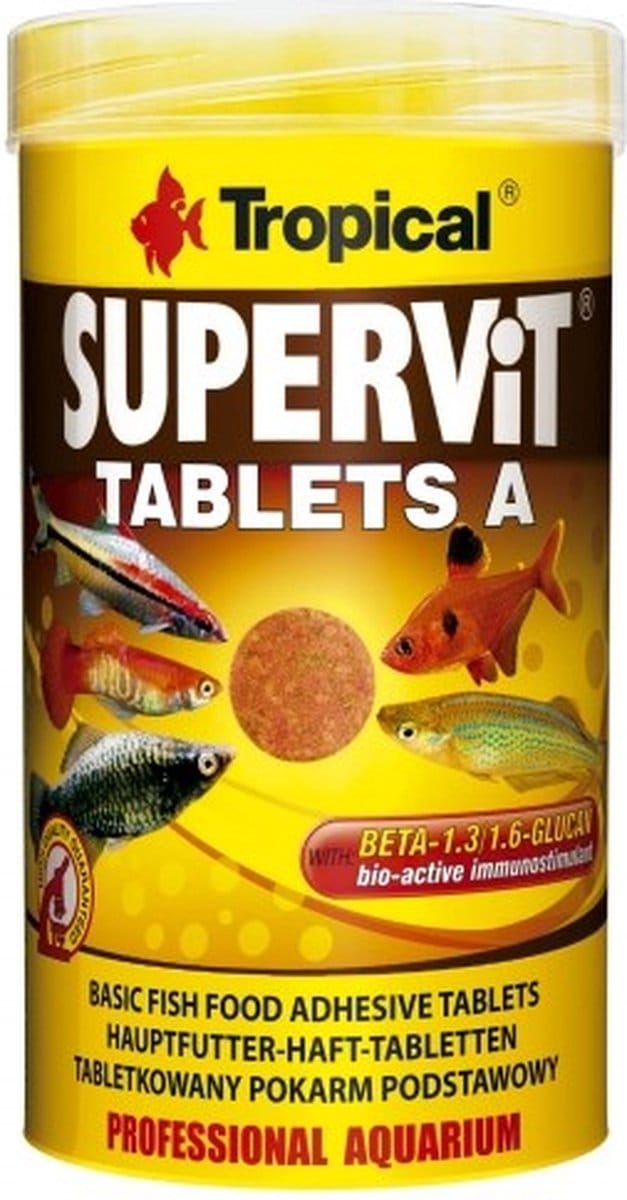 TROPICAL Supervit Tablets A - voer voor vissen - 150g/250ml