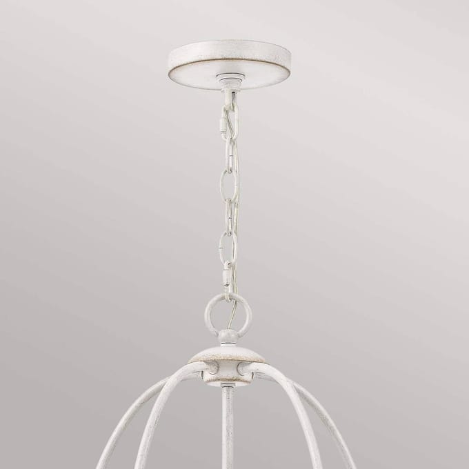 Quoizel LED Kroonluchter | 5X E14 Max 40W | Dimbaar | Antique White