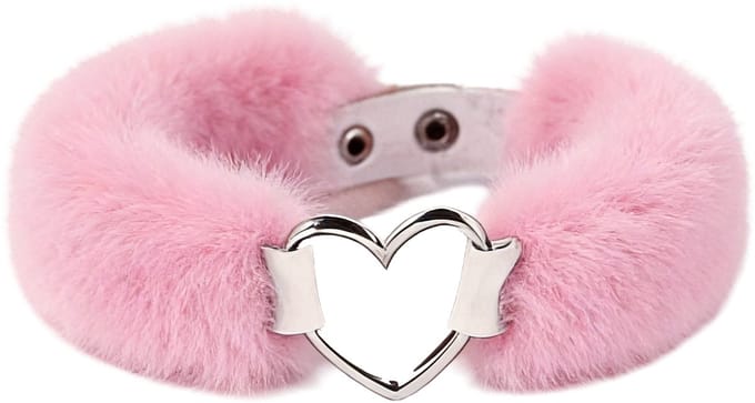 Smart Moves - Love Collar - Kunstbont - Hartvormige Ring - Roze