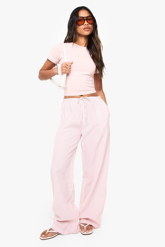 Dames Boohoo Basics Aansluitend Top | Baby Roze | Maat: 40