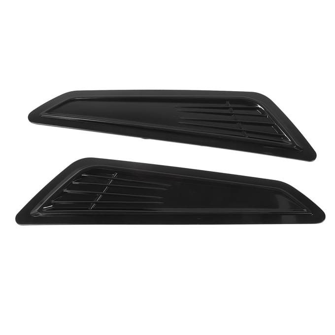 1 Paar Motorkap Luchtinlaat Scoop Cover Uitstekende Warmteafvoer Sportieve Look Slagvast Motorkap Lucht black