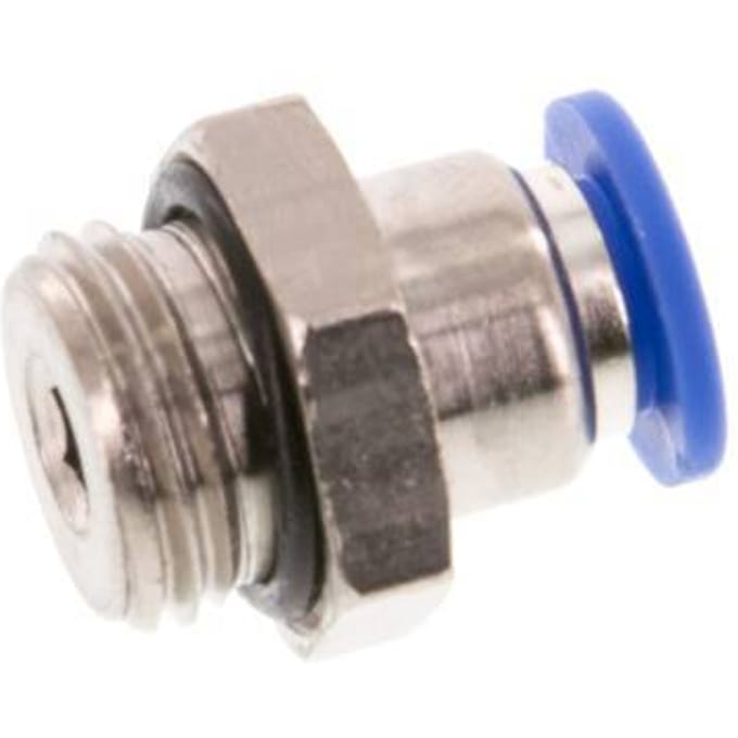 6mm x G1/4'' Messing/PA 66 Insteekfitting buitendraad NBR [5 Stuks]