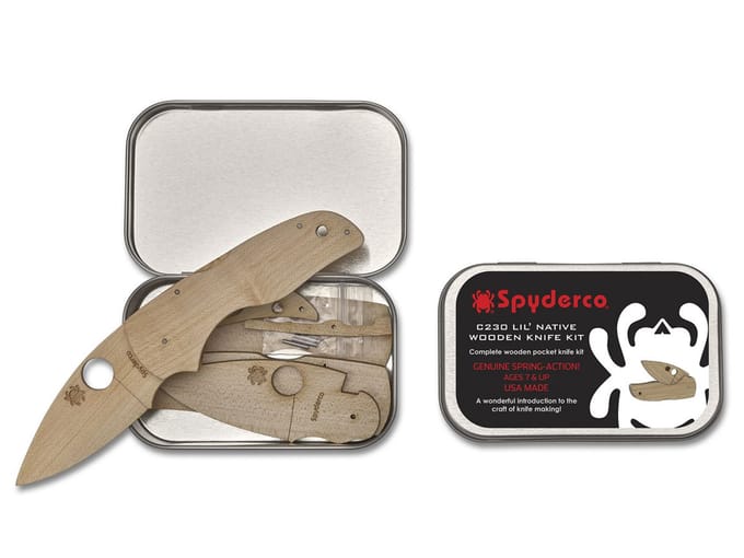 Spyderco wooden kit c230 lil' native