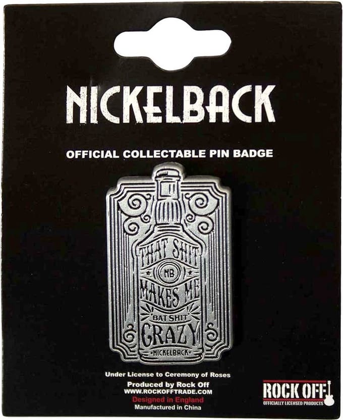 Nickelback - Bat Shit Pin - Grijs/Zwart