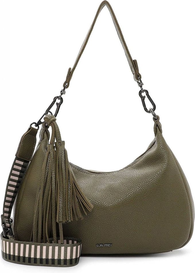 SURI FREY Schoudertas Kiky Shoulder Bag Oliv Olijfgroen
