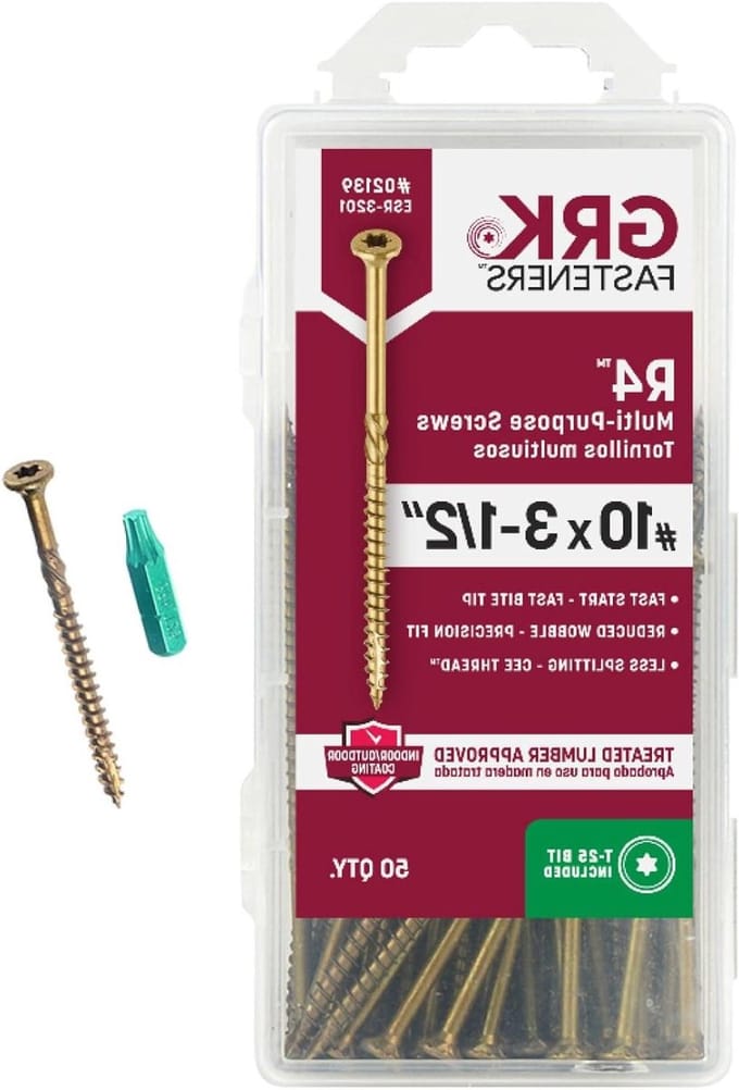 Multifunctionele Schroeven - Houtschroeven RVS - Klusprojecten Binnen - Zelfborende Punt - 25.40 cm - Zilverkleurig