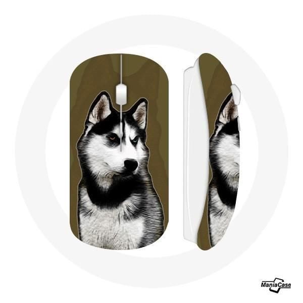 Siberische Husky draadloze muis