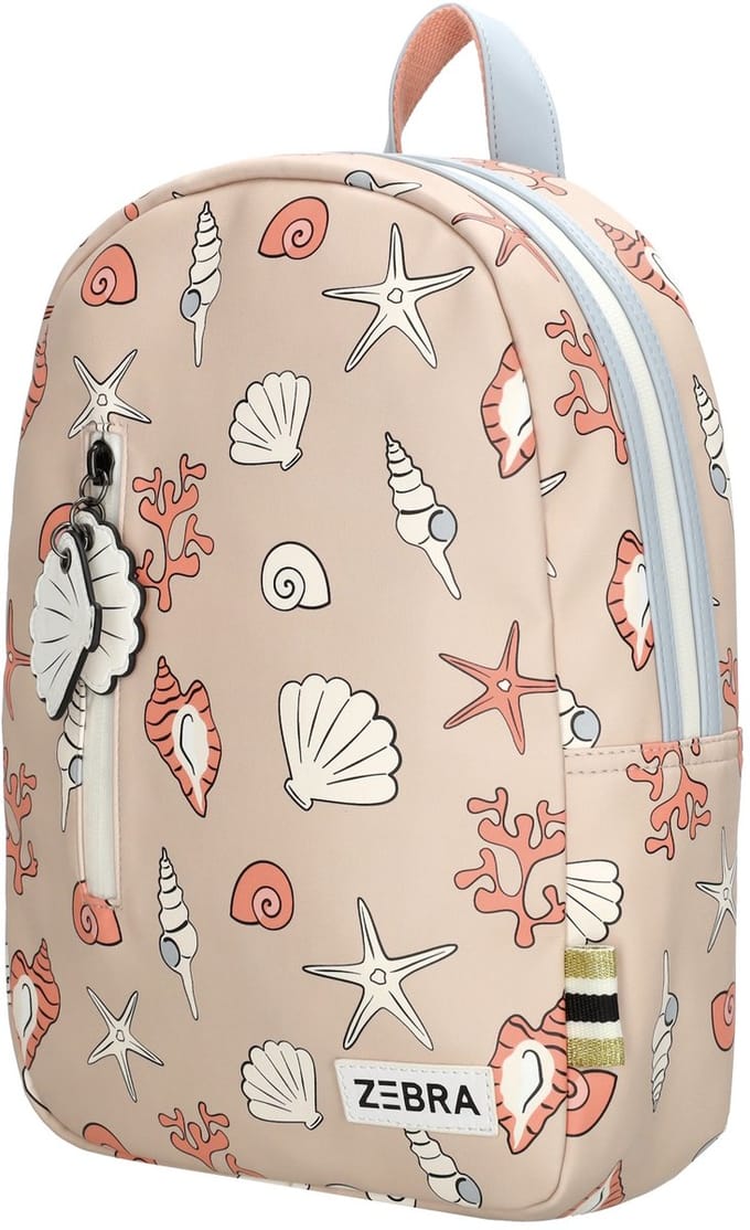 Zebra Trends Mila Rugzak - Kinder Rugtas Meisjes - Schooltas - Schelpen