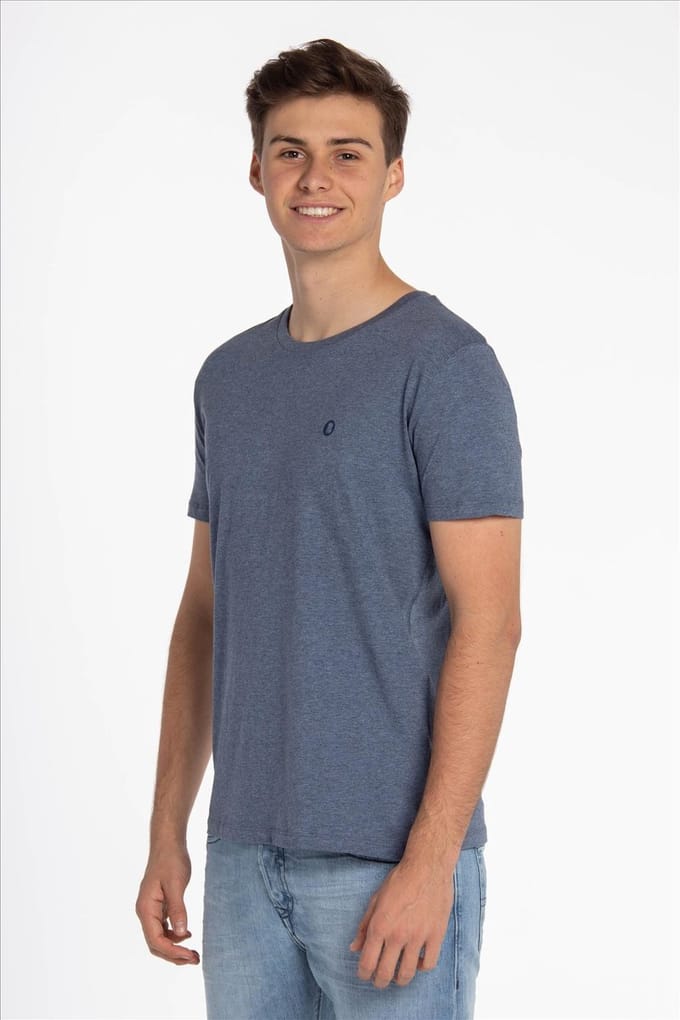 Brooklyn Blauwe B Icon Logo T-shirt  - Maat M