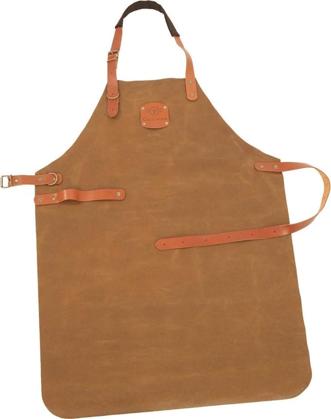 Cuisinova Keukenschort - Leder - Licht Bruin