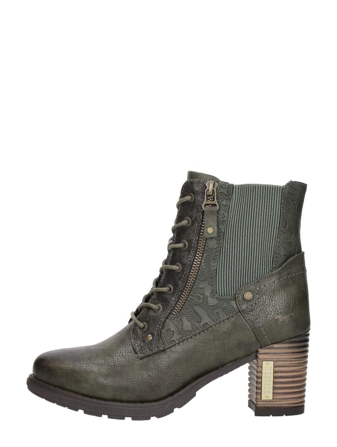 Mustang Veterschoenen Hak Veterschoenen Hak - khaki - Maat 37