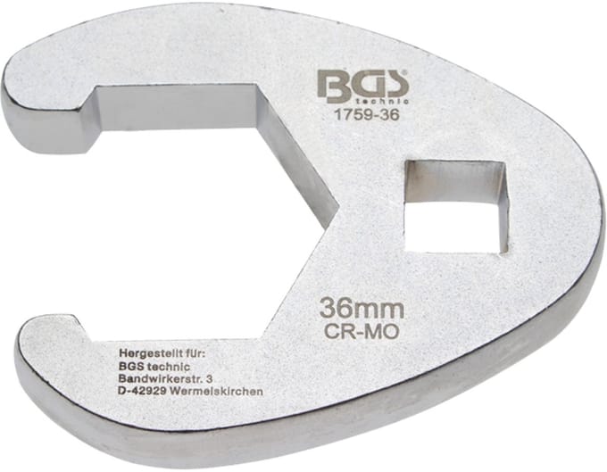 Koppelingssleutel 36mm 1/2" Vierkante Aandrijving BGS