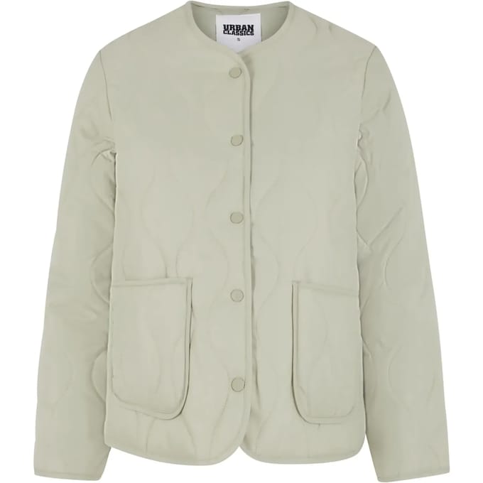 Urban Classics - Quilted Jacket - S - Groen