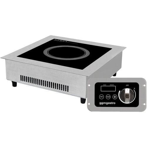 GGM Gastro Induktionsherd - 3,5 kW - Einbaugerät Zilver