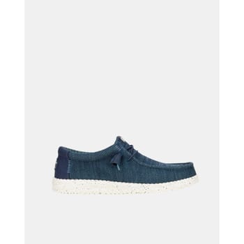HEYDUDE Wally Stretch Polyester Heren Bootschoenen Navy