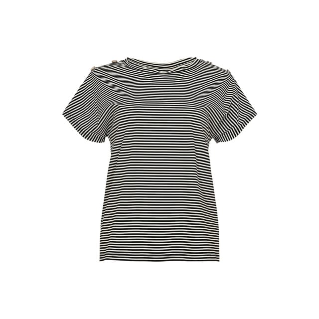 MAICAZZ Travel cerise top sp26.t60.719 black stripe