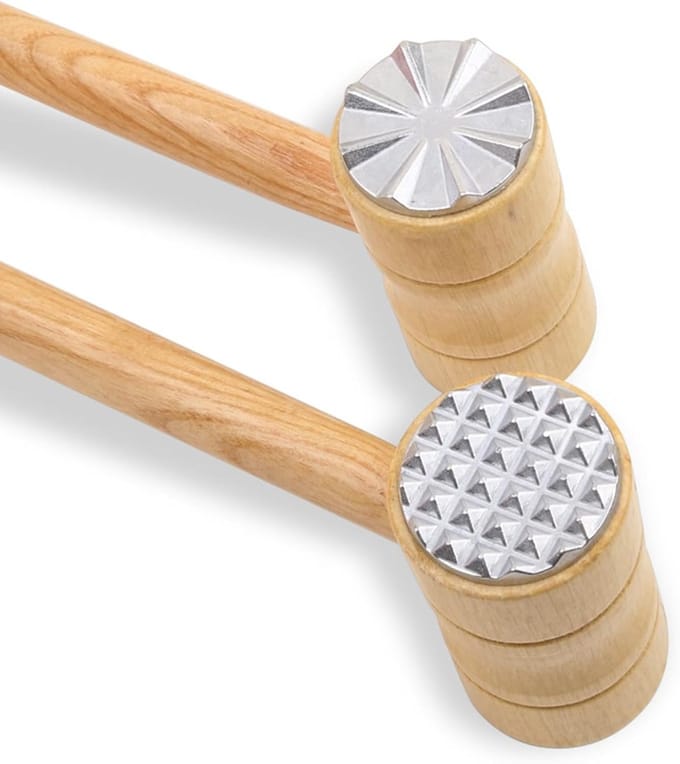Igoods Vleeshamer - Vleesklopper - Vleesvermaler - Vleespletter - Hout