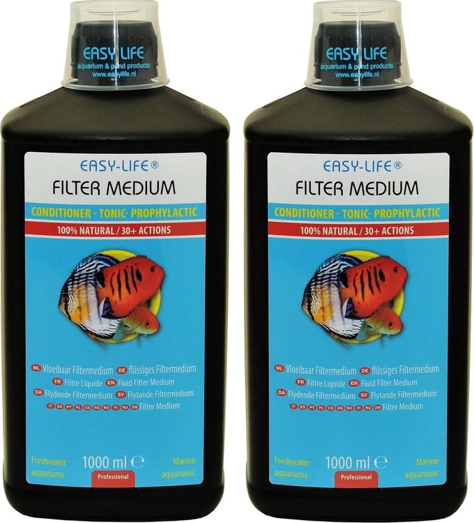 Aquariumfilter - Easy-Life vloeibaar filtermedium - 2x 1 Liter