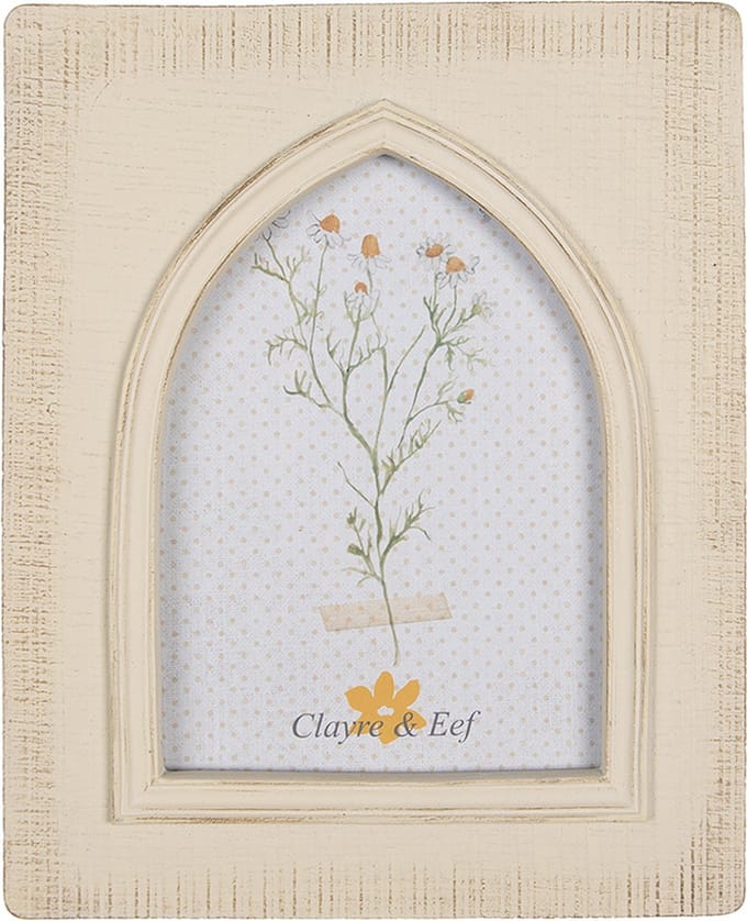 Clayre & Eef Fotolijst 10x15 cm Beige Kunststof