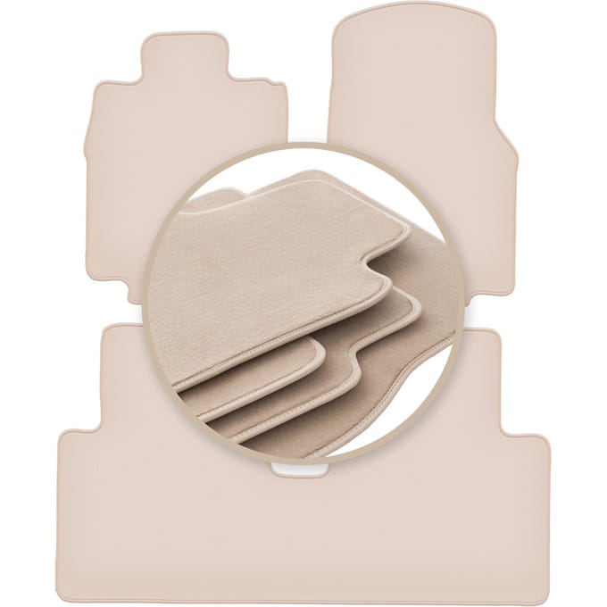 PREMIUM beige matten voor: Mercedes Vaneo W414 minivan 2001-2005