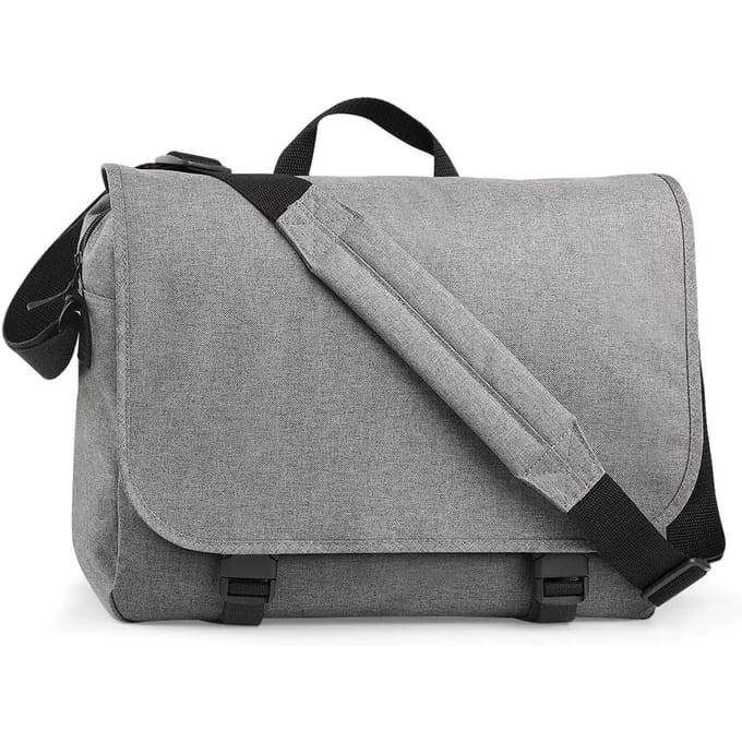 Bagbase Two-Tone Digital Schoudertas Grey Marl 11 Liter