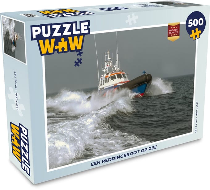 Puzzel Een reddingsboot op zee - Legpuzzel - Puzzel 500 stukjes