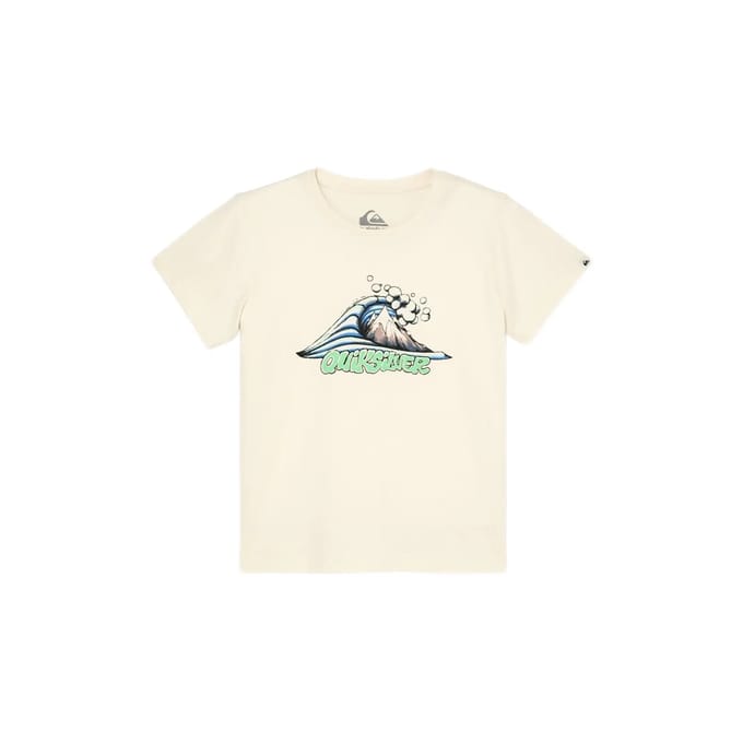 Quiksilver Mtb&wave T-shirt Met Korte Mouwen Wit 5 Years Jongen
