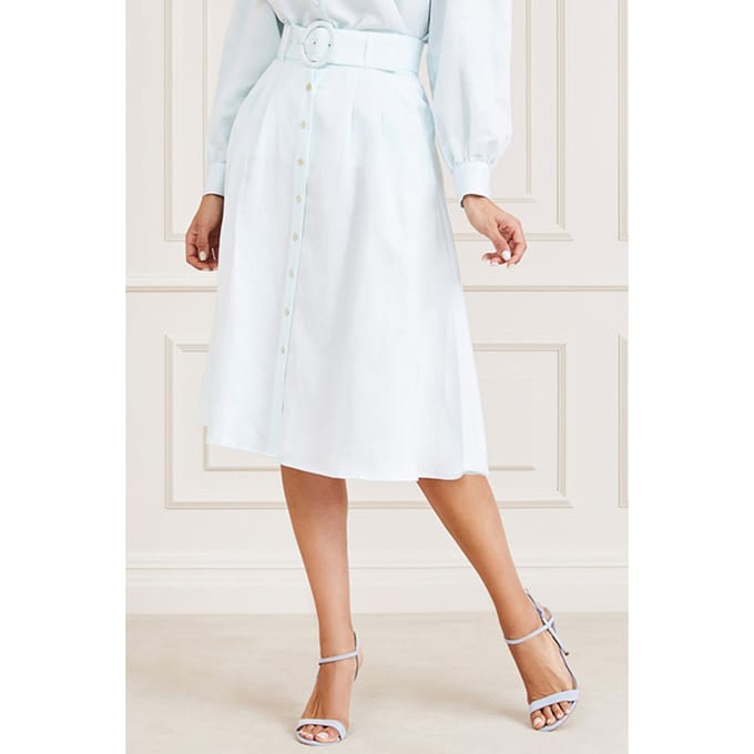 GUESS Marciano By  Paradiso Skirt Peaceful Sky Größe: 36 | Midiröcke Outlet | Damen