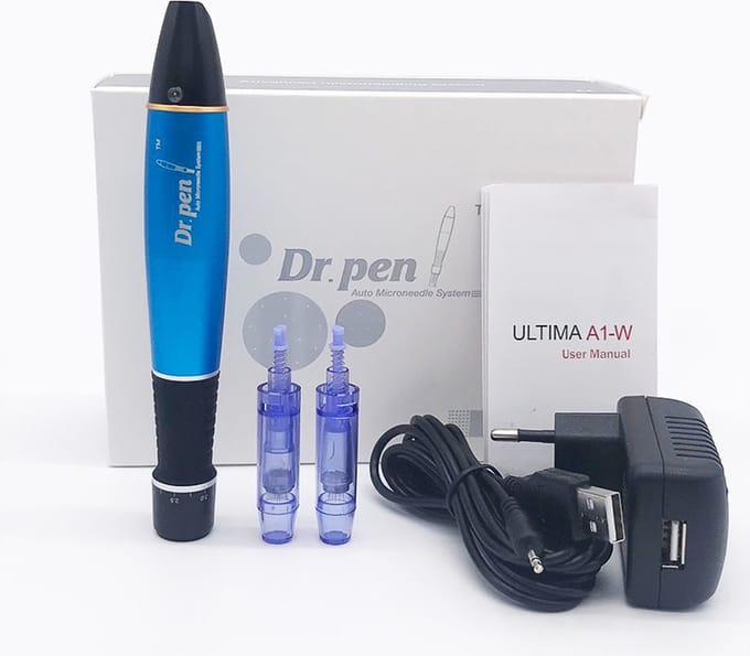 Dr pen A1W Draadloze DermaPen - Microneedling - Dermaroller - Met 2 Cartridges