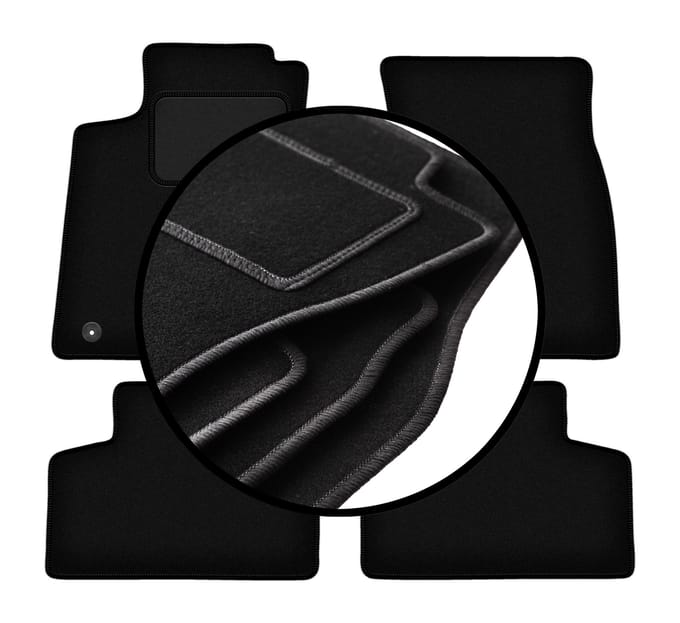 Complete set veloursmatten voor: Mercedes GLB X247 SUV (2019-)