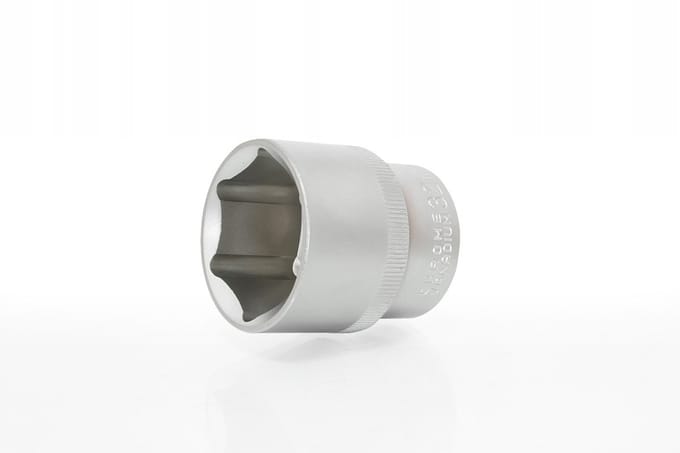 Korte 6-hoekige ketel 1/2" Satijn 10 mm