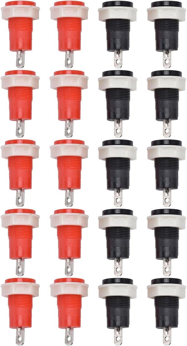 Banana Female Jack Connector - 4mm Solder Type - 10 Stuks