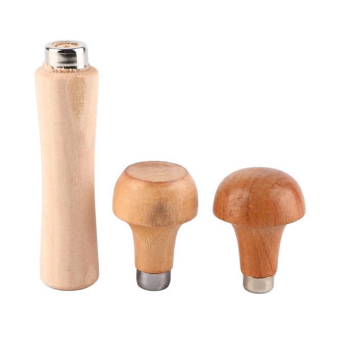 3 stuks Houten Handvat voor Vijl Snijgereedschap Ambacht DIY Handgereedschap Mes beige