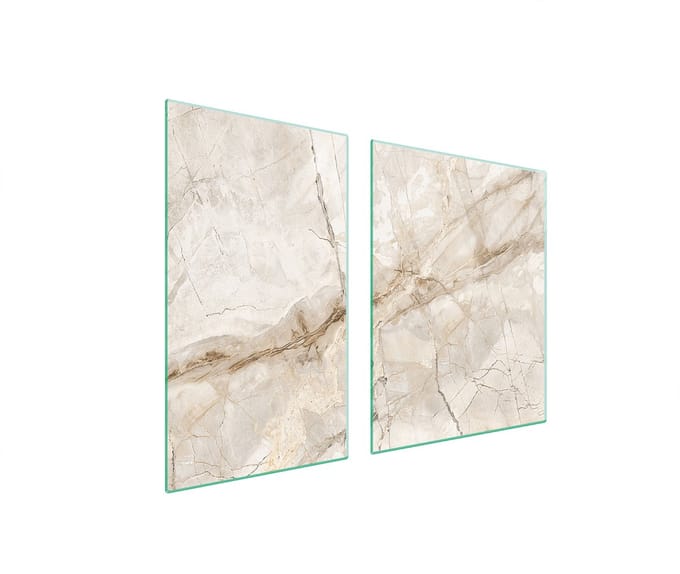 TMK ArtDeko - Snijplank van gehard glas - 100x52 cm - Marmerpatroon