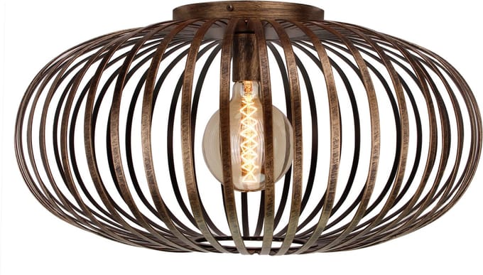 Chericoni Curvato Plafondlamp - 1 lichts - Ø 60cm - E27 - Brons - Italiaans Design - Nederlandse Fabrikant