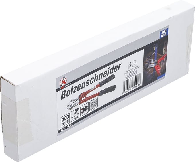 BGS Boutenschaar - 300 mm - Zwart, Rood