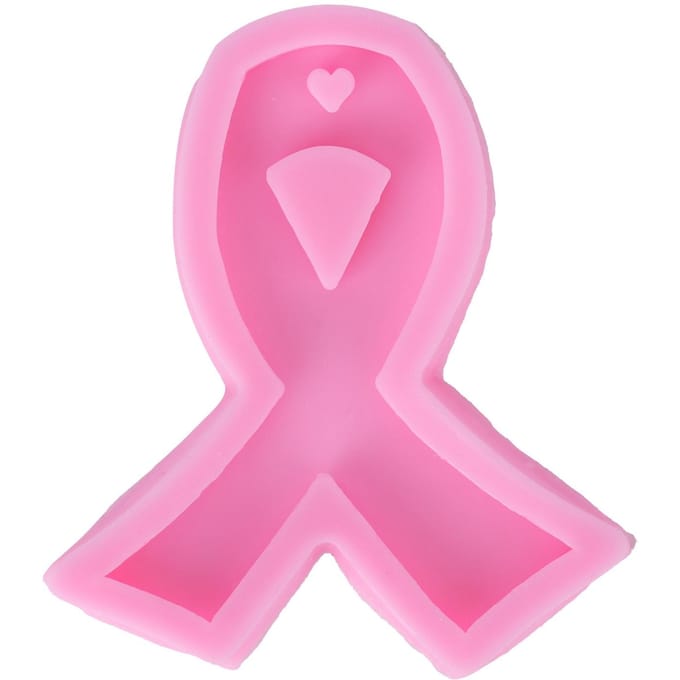 Lintvormige Siliconen Mal Leuke DIY Auto Aroma Diffuser Hanger Mal voor Sleutelhanger Huisbakkerij pink