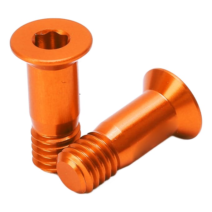 2 Stuks Fiets Schroef Aluminiumlegering Achterderailleur Tandwiel Bevestigingsschroef Fiets Modificatie Accessoires Orange