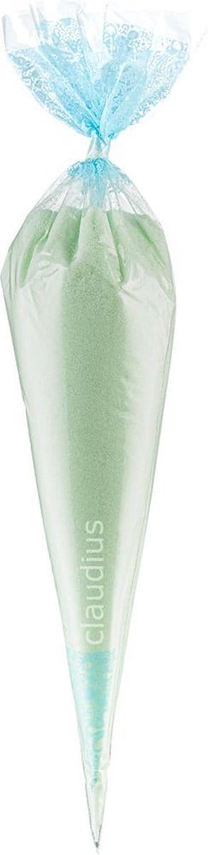 Scrubzout Eucalyptus - 500 gram in puntzak blauw - set van 6 stuks - Hydraterende Lichaamsscrub