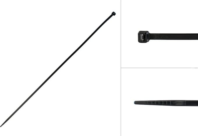 Wovar Tyraps Zwart 430 x 4.8 mm | 100 stuks