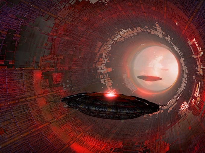 Fotobehang - Ufo.