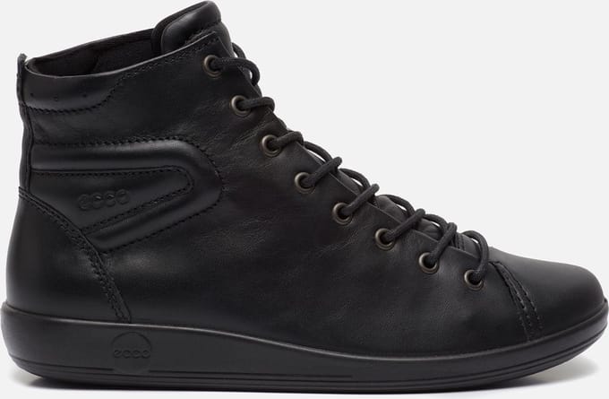 ECCO SOFT 2.0 dames Veterboot - Sneakers - Zwart