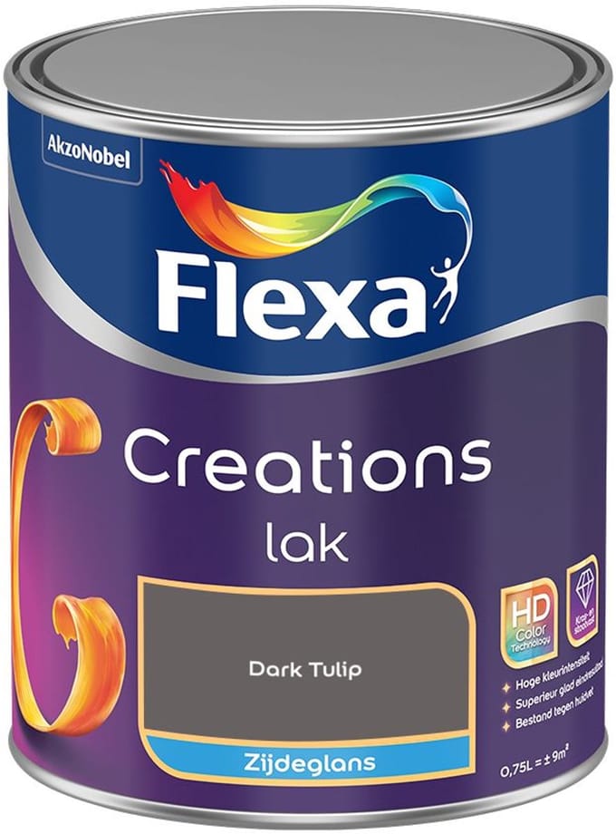 Flexa - Creations Lak Zijdeglans - Dark Tulip - Mengverf - 750 Ml