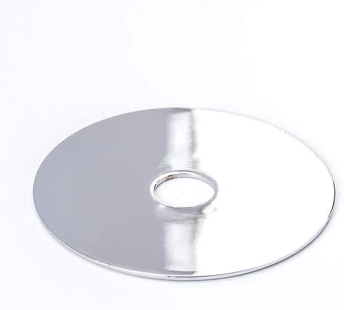 Afdekplaat Messing - Chroom Plaat - Afwerking Montage - Verchroomd Messing - 505 mm Diameter - Chroom
