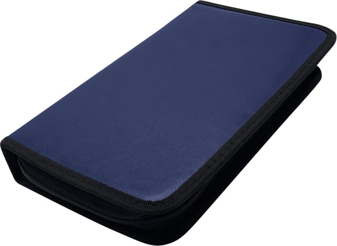 Purepeak CD Hoes Opbergmap - DVD Hoesjes Case - Opslag voor 80 CD's - Auto Map - Blauw